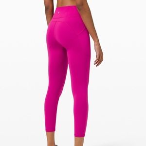 Lululemon Invigorate High Rise tight 25” Ripened Raspberry